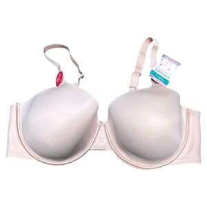 New Vanity Fair Bra Size 44D Radiant Back Smoothing Underwire Light Pink 76528